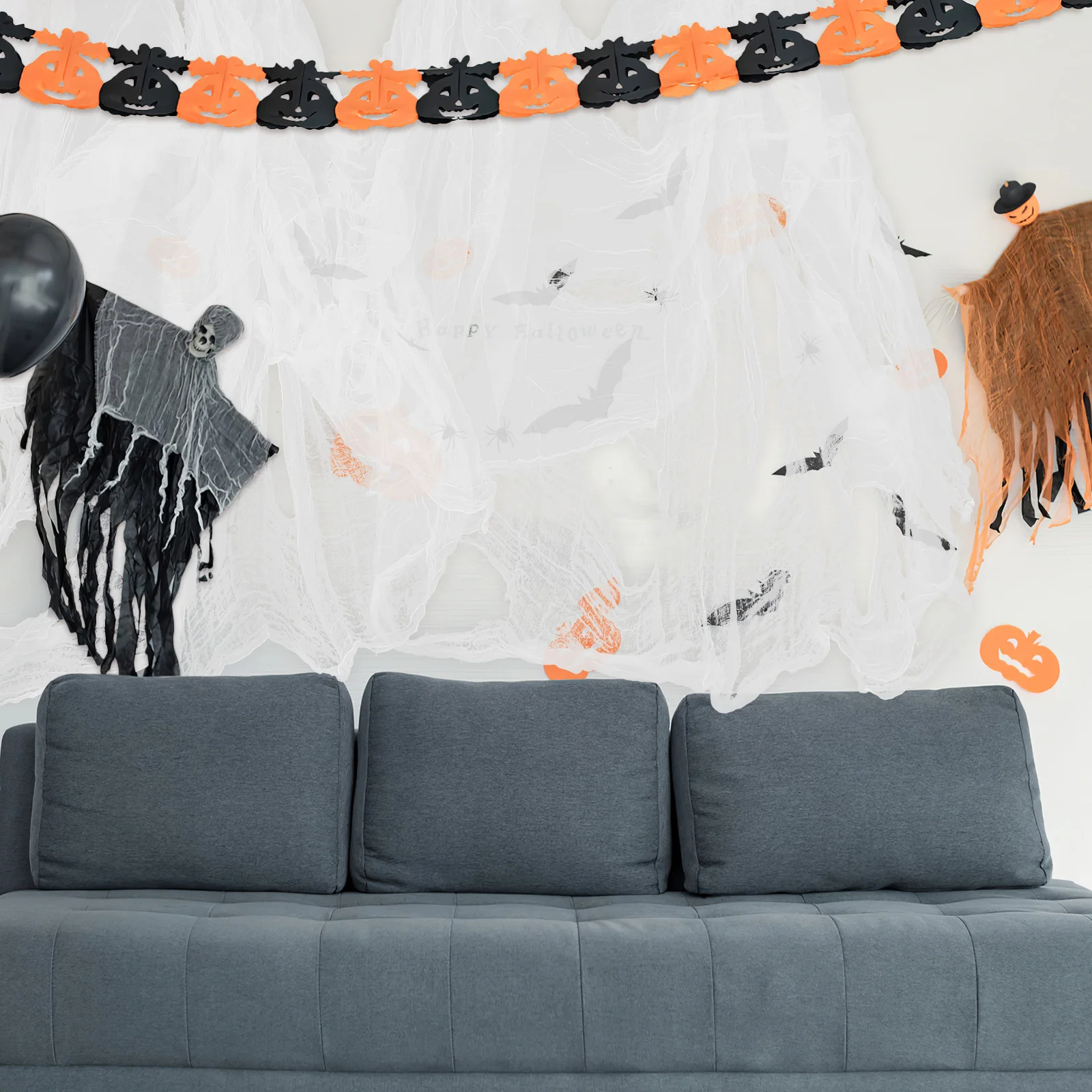 

Halloween Decorative Gauze Scary Decorations Mesh Blood Creepy Cloth for Haunted House