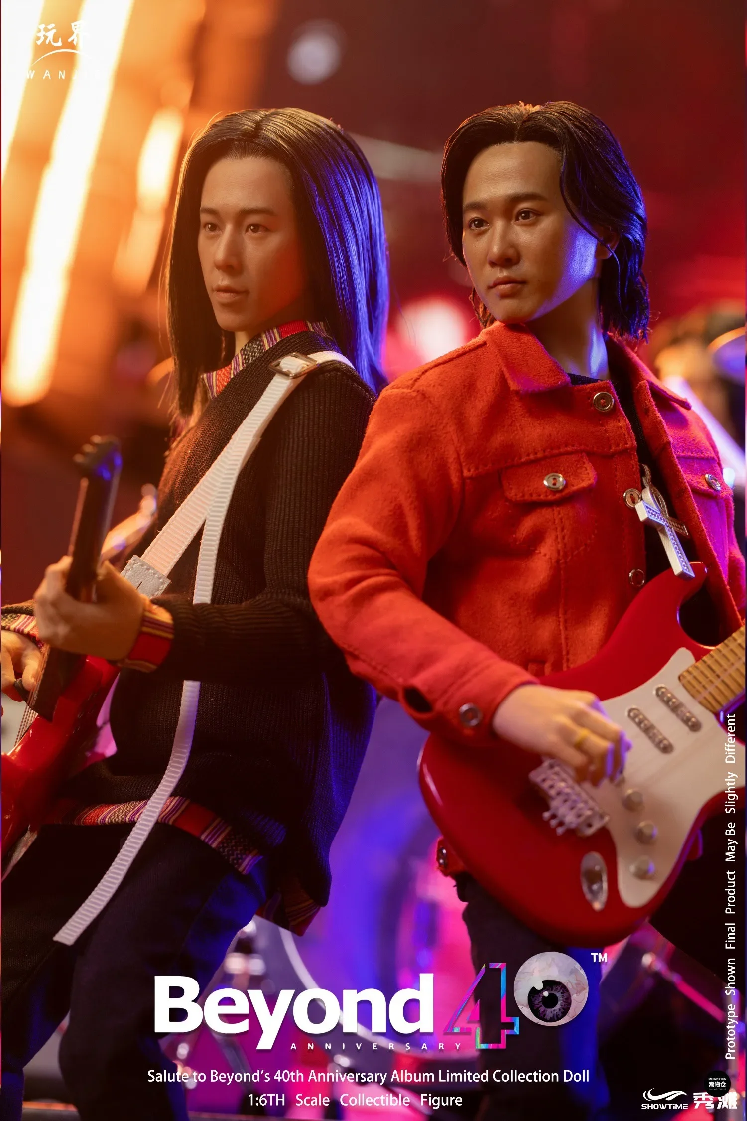 Wanjie 1/6 Original Wong Ka Kui Band Tribute To Beyond40 Album Doll WR-001T Collection Action Figure Model Toys Hobby Soldier