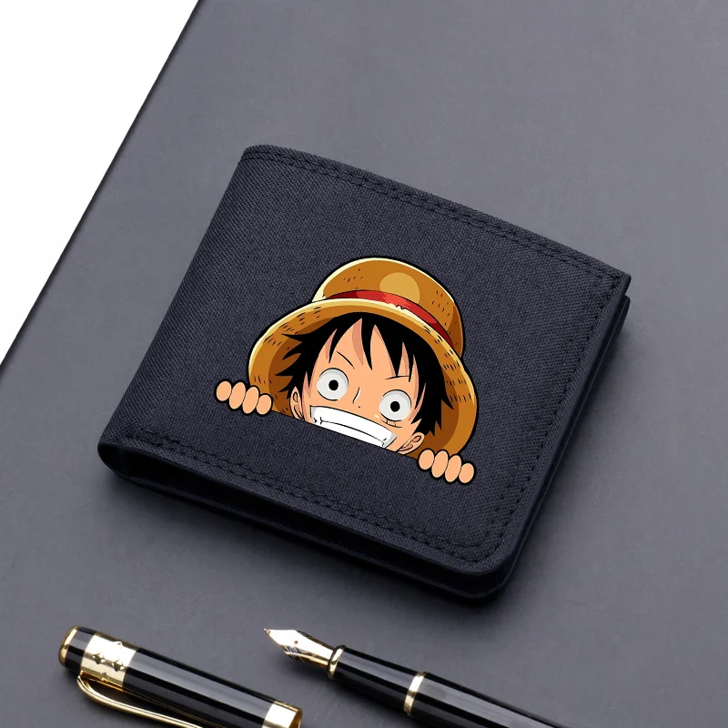 One Piece Short Wallet Cartoon Money Bags Business Children Purse Card Holders Hasp Multi-card Slot Coin Wallets Holiday Gifts