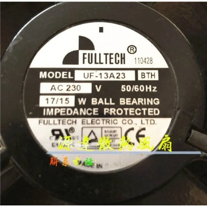 

C for FULLTECH UF13A23 BTH 12738 220V 17/15W Case Cooling Fan