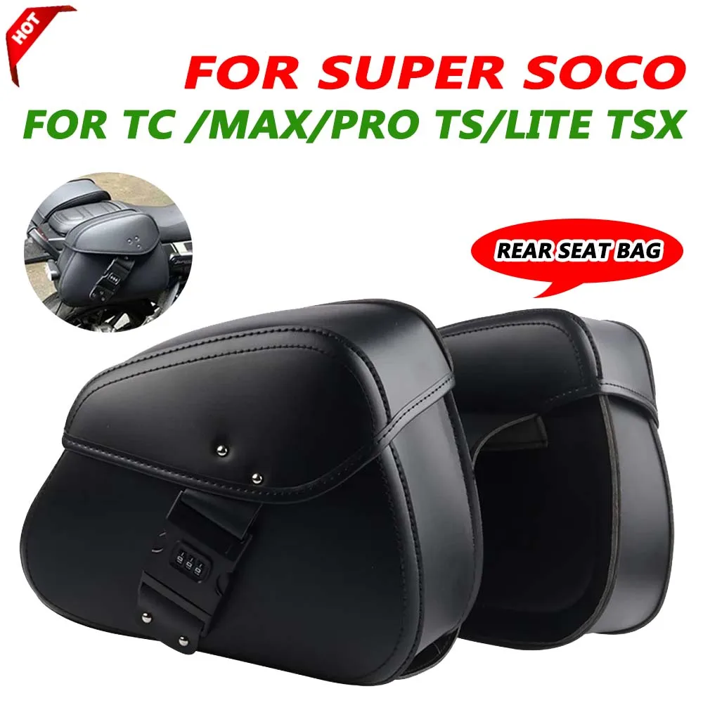 

Saddle Bag For Super SOCO TC MAX Pro TS Lite TSX TS Pro Motorcycle Accessories Luggage Side Bag Tool Storage Bags Rear Seat Bag