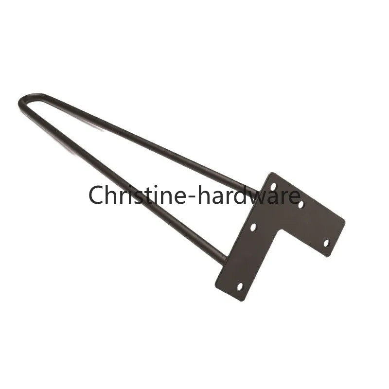 4pcs 30CM Furniture Legs, Set of 4 Hairpin Table Legs, Steel Hairpin Legs with 3 Sturdy Rods