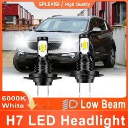 2x światła samochodowe LED reflektor H7 martwa wiązka biały ksenonowy zamiennik dla Kia Sportage MK3 2010 2011 2012 2013 2014 2015 Plug and Play