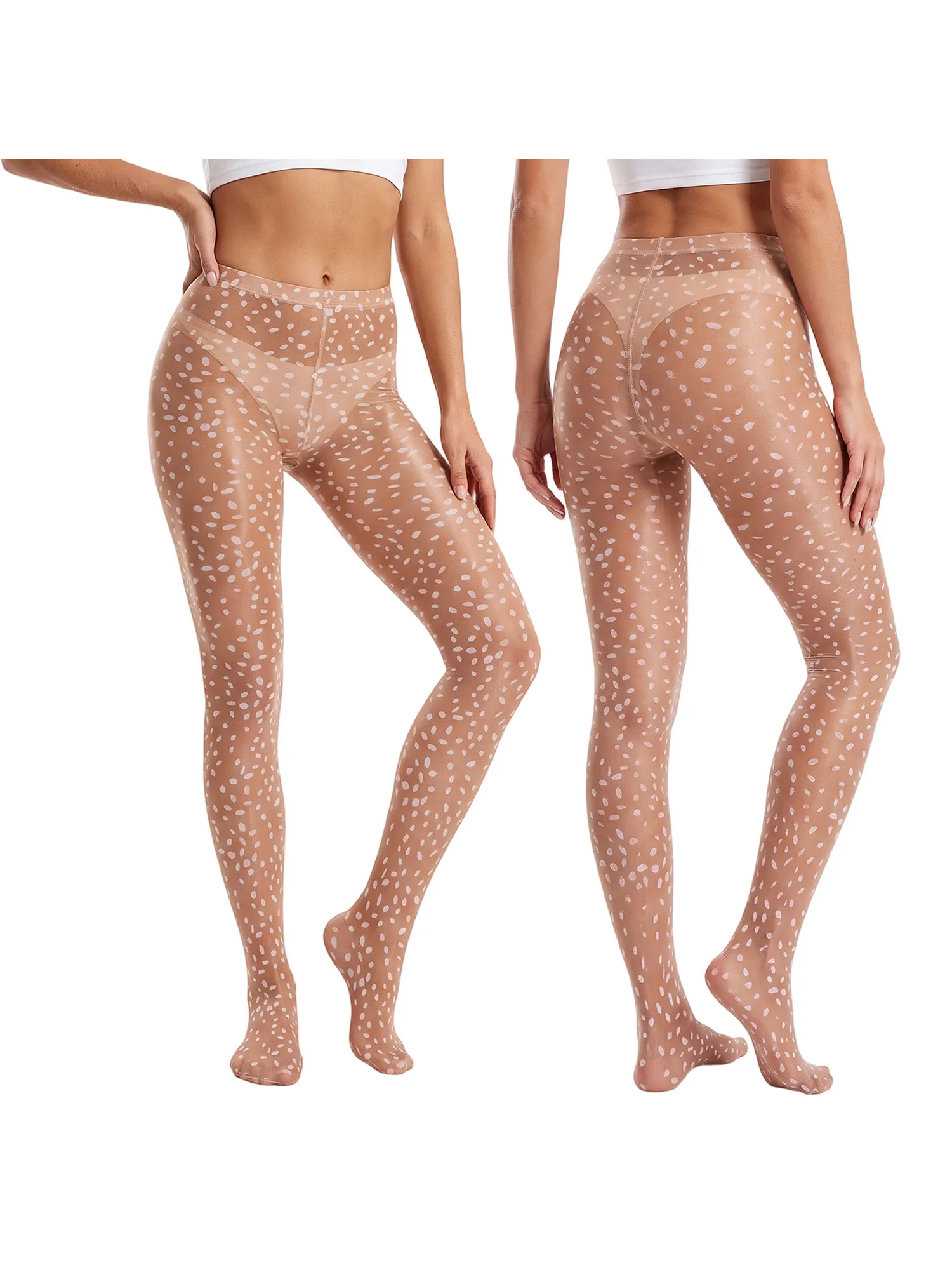 Sheer Tights Tights Delicate Fawn Women S Sheer See Through Pantyhose Print See Through S Sheer Tights Fawn Spotted Print Sheer