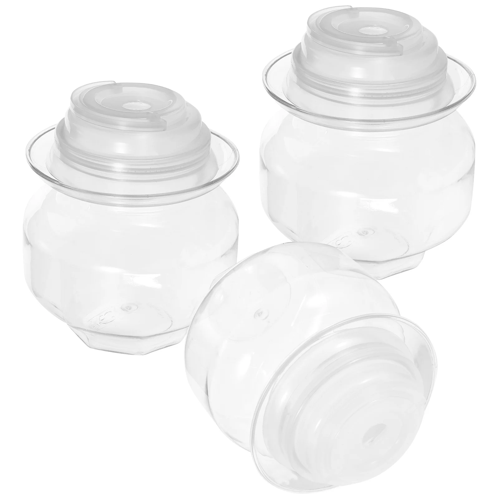 3Pcs Juice Bottles Milk Tea Bottle Wide Mouth Plastic Drink Container Portable Beverage Bottle for Party Outdoor Use