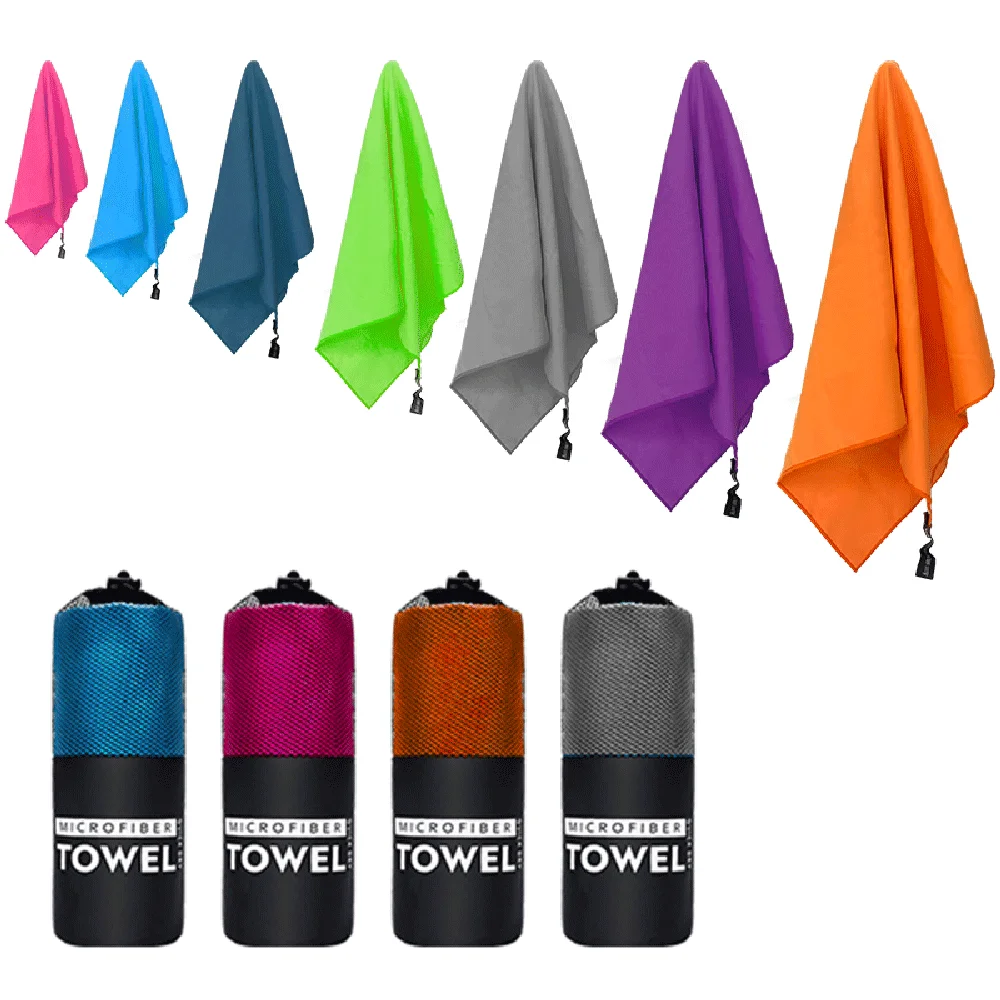 Brand Towel Customization Logo Sports Quick Drying Towel Super Absorbent Camping Lightweight Gym Swimming Yoga Beach Towel Diy