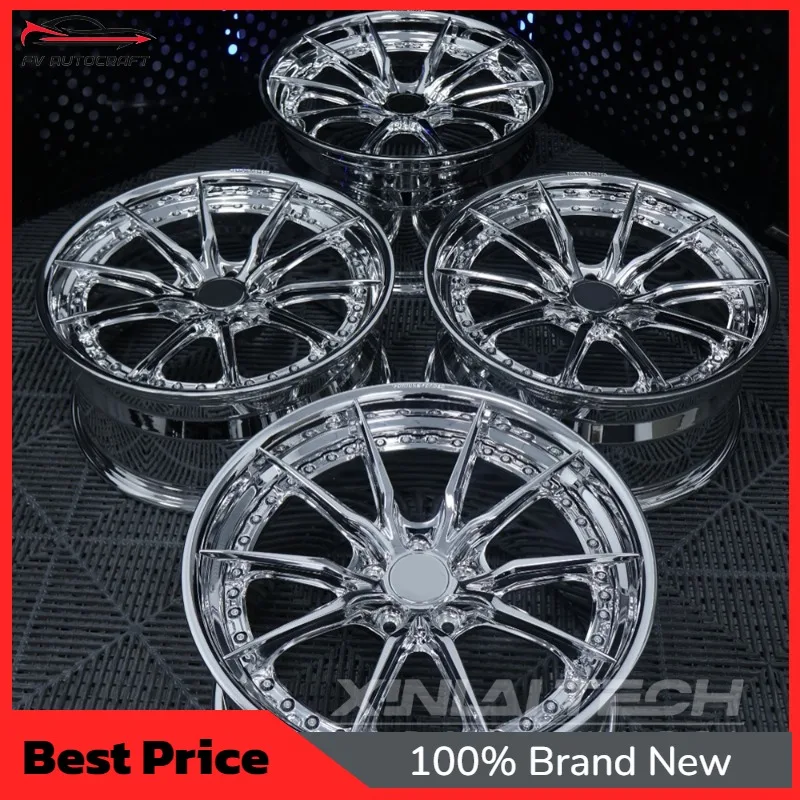 【2026】XINLAI Custom 2 Piece Forged Wheels Factory Direct Deep Concave Multi Spoke Rims 18-22 Inch Custom Offset For Luxury Vehic