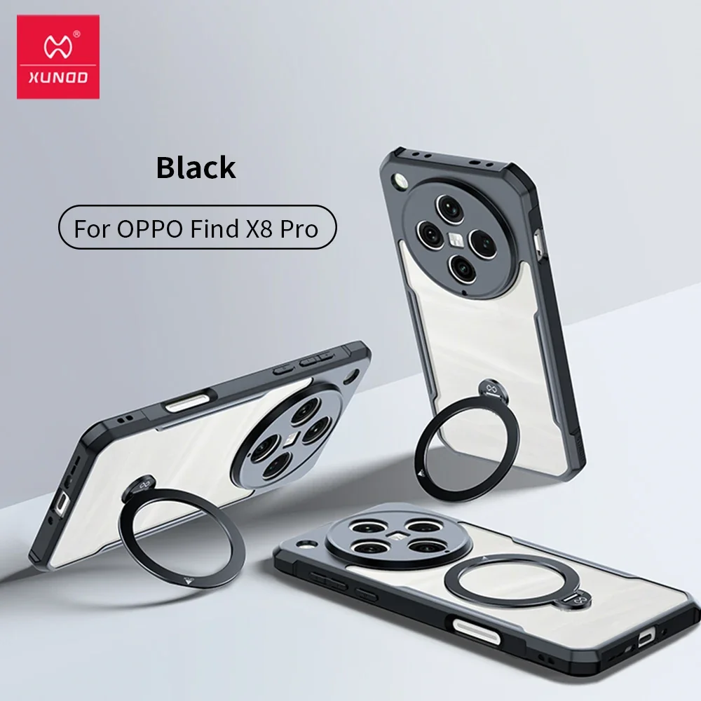 

Xundd Case for OPPO Find X8 Pro Magnetic Ring Holder Back Cover Airbag Shockproof Stand Case For Magsafe Charging Case