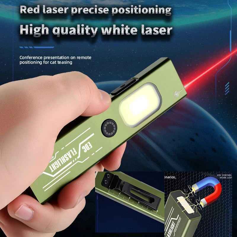 

LED Keychain Flashlight USB-C Rechargeable 600Lm Portable Mini Torch Light with Magnet Pocket Work Light EDC UV flashlight