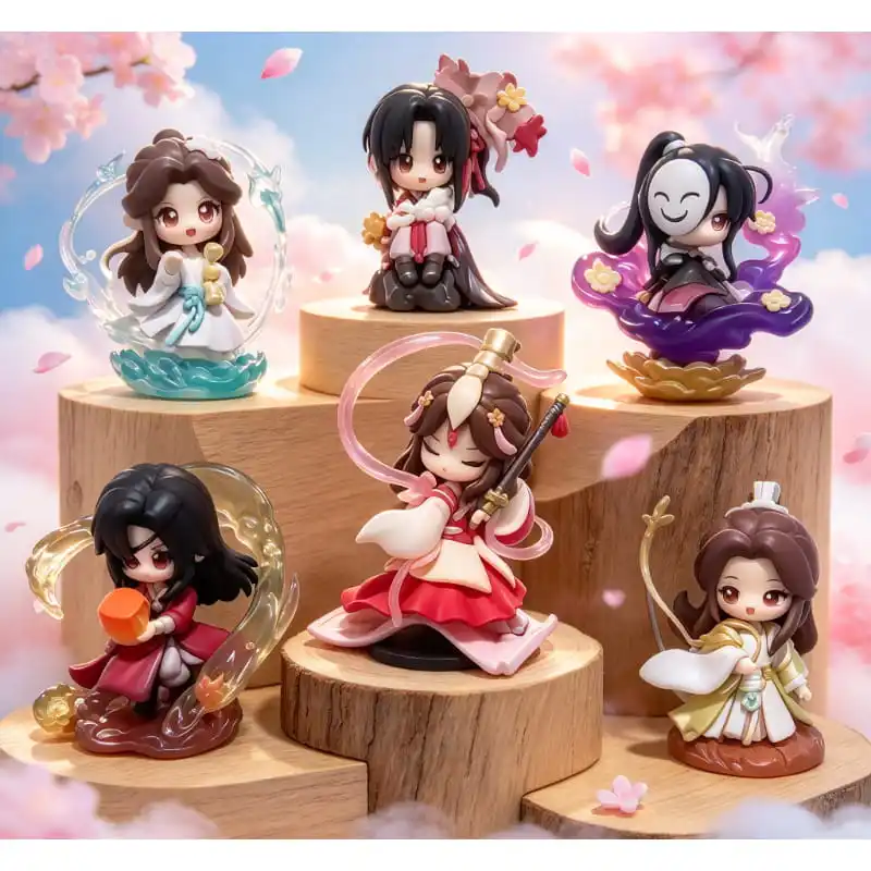 Tian Guan Ci Fu Q Figure Blind Box By All For Play, Anime Collectible Desktop Ornament Gift