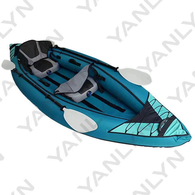 Inflatable Kayak 2 Persons Canoe Kayak PVC Pontoon Boat for Sale