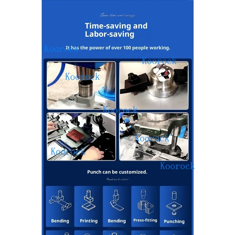 Single Column Pneumatic Punch Press Small Air Press Machine for Metalworking