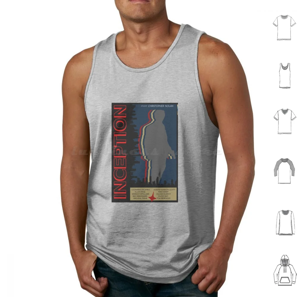 Inception Movie Poster Tank Tops Vest Sleeveless Inception Christopher Nolan 2010s Movie Film Cinema Pop Art Modern
