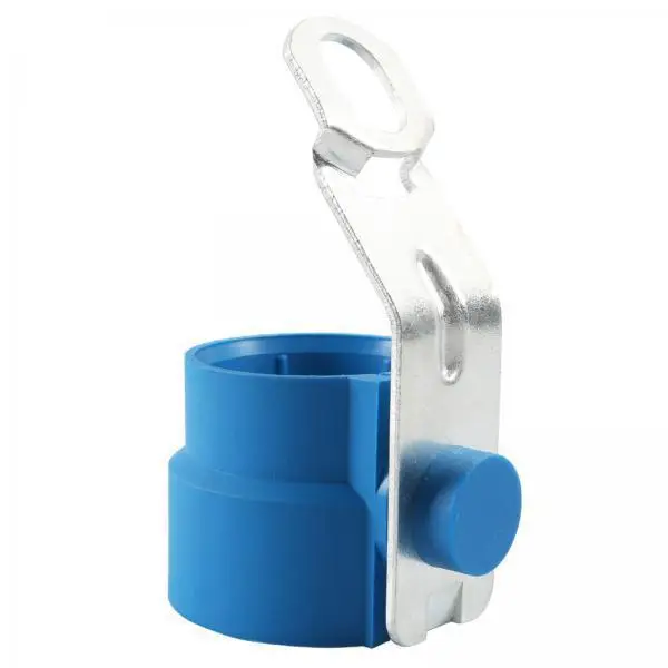 Universal Trailer Plug Holder Blue ABS Plastic Spare Parts Socket Bracket 13 Pin Accessory for Fixed Installation