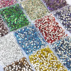 SS3 ~ SS20 strass in cristallo Super luminoso Flatback ss3-ss8 retro piatto Non HotFix per decorazioni per Nail Art