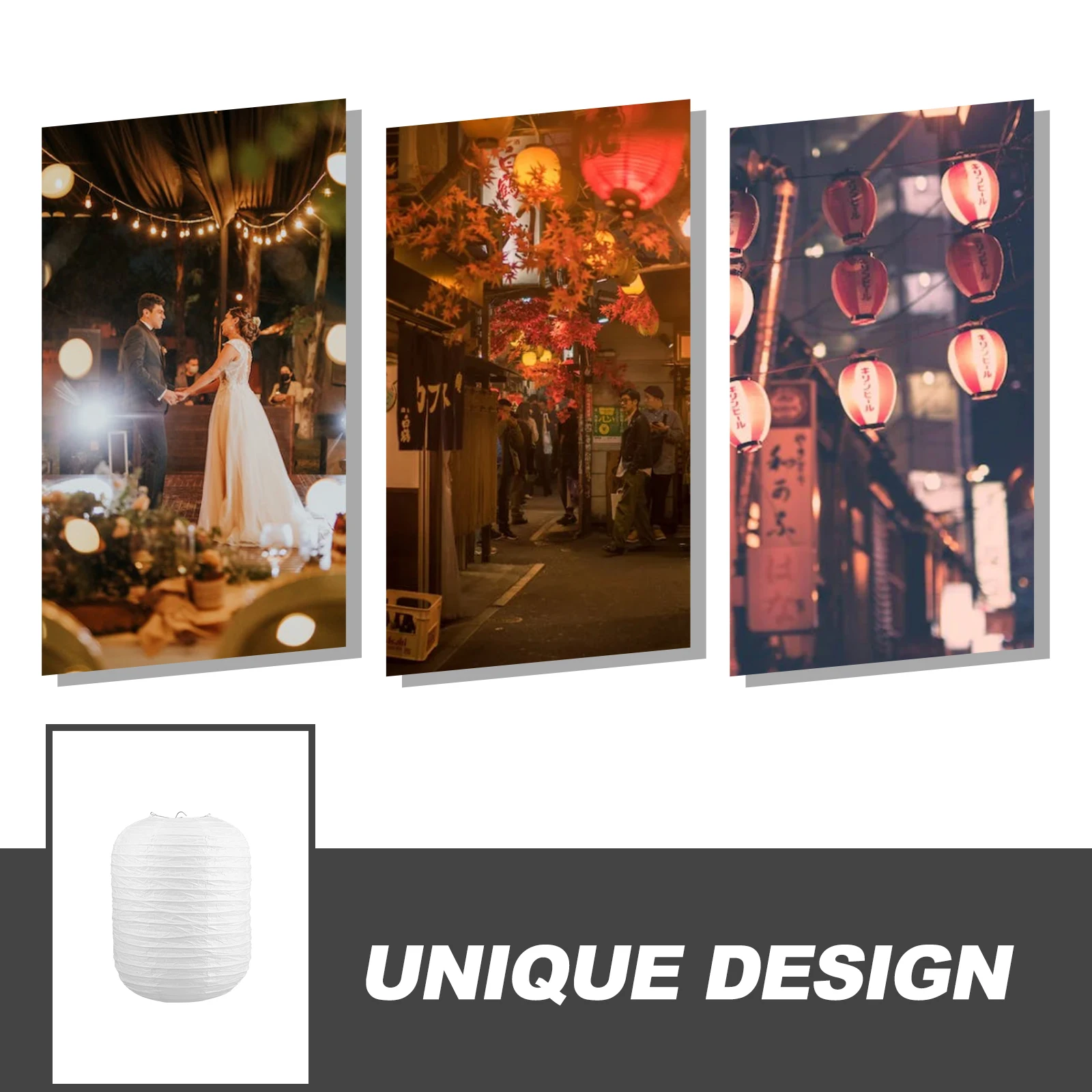

1pcs Folding Paper Lantern Lampshade White Hanging Light Cover For Bedroom Party Festival 25Cm Width 35Cm Height Soften Light