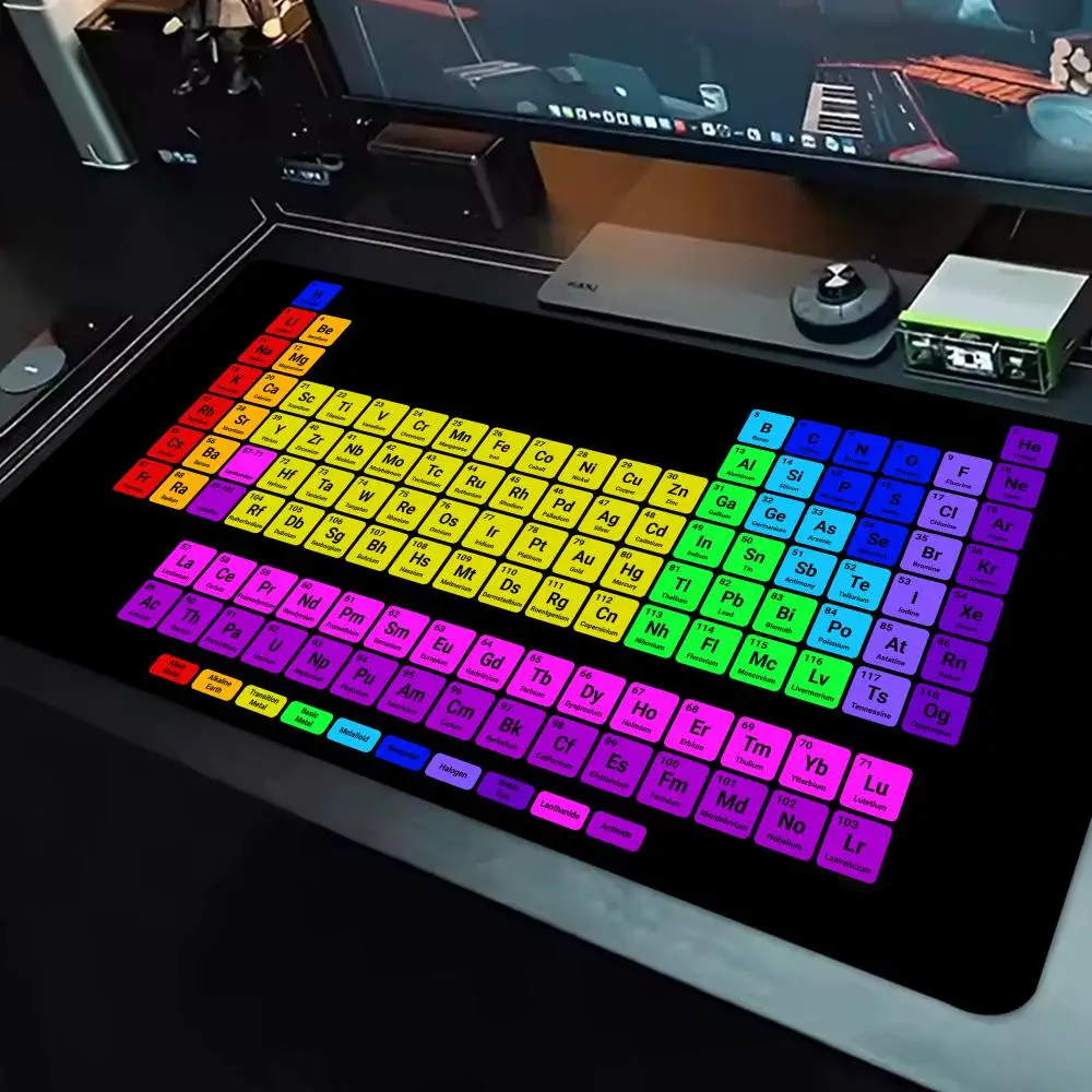 Gaming Mousepad 900x400 Large Periodic Table Of Chemical Element Mouse Pad XXL Anti Slip Mousepad Gaming Keyboard Desk Pad Mat