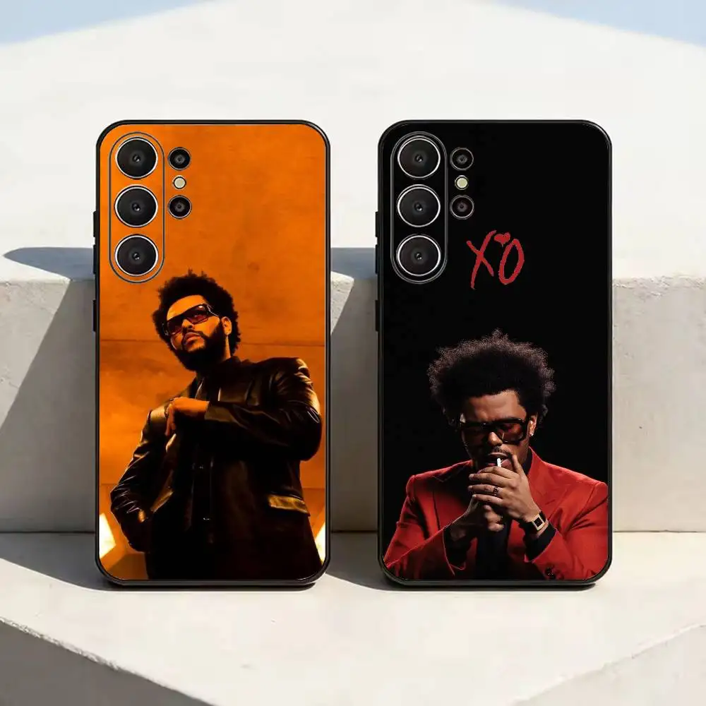 T-The W-Weeknd XO Singer Soft Silicone Case for Samsung S26, S24, S21, S22, S23, S30, Ultra,  Plus, FE, Lite-Black