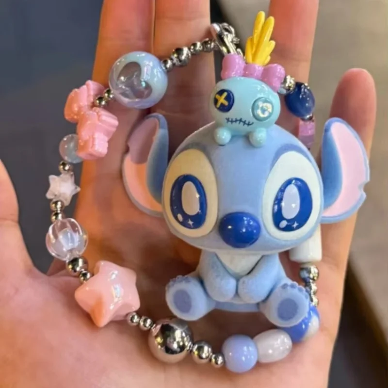 

Disney Stitch Blind Box Confession Series Flocking Pendant Keychain Anime Peripheral Collection Model Valentine'S Day Gift