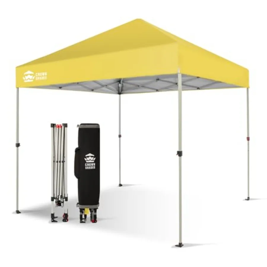 خيمة شاطئ بمظلة منبثقة 8 × 8 مع إعداد دفع واحد، مظلة شمسية سهلة للاستخدام في الهواء الطلق للأحداث والحفلات والتخييم مع حقيبة غطاء STONGo