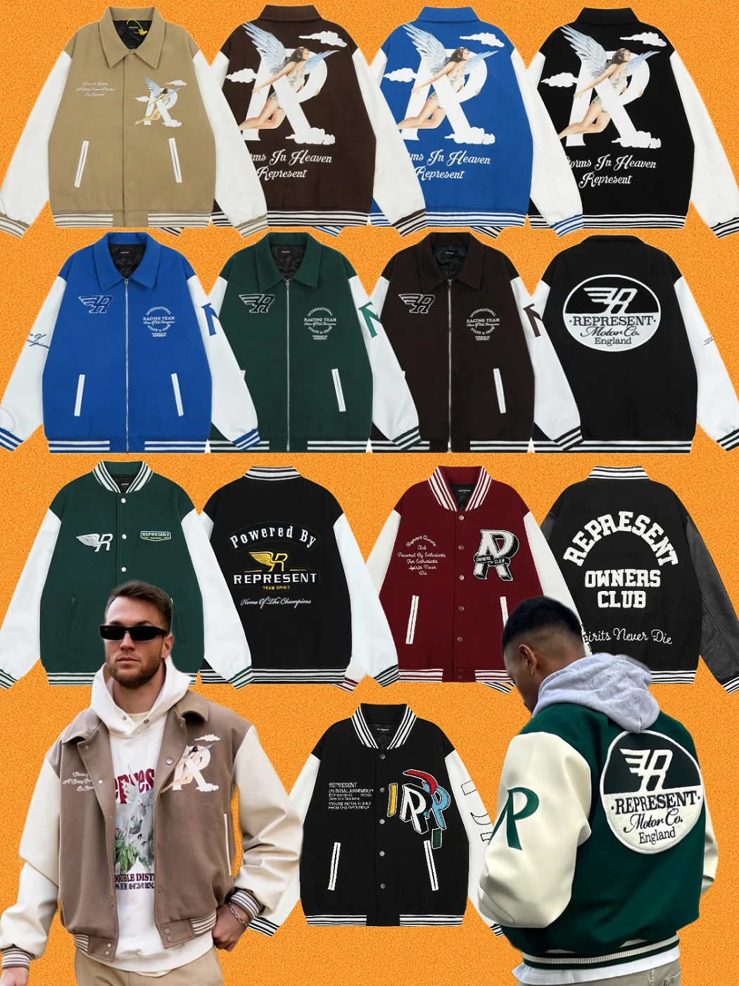 

American High Street Baseball Jaet Embroidered Cotton Padded Lettering Youth Trendy Spring Autumn Winter ort Coat