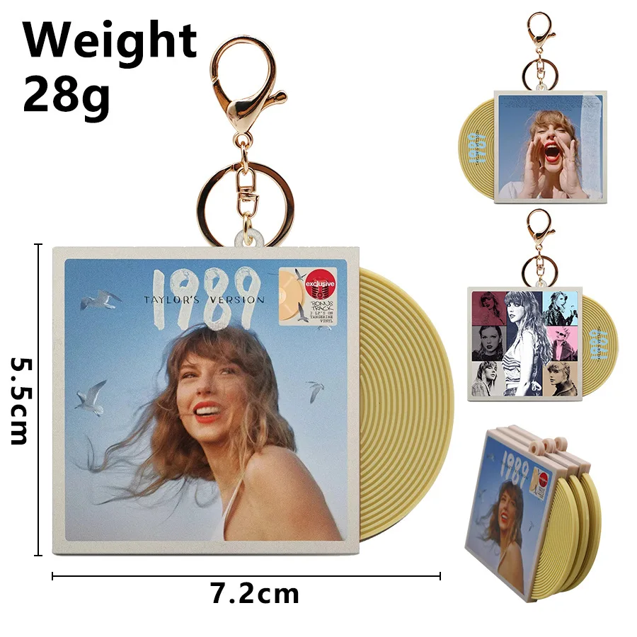 

idol 1989 Album CD Record Keychain Star Surrounding Pendant Fans Collecting Gifts