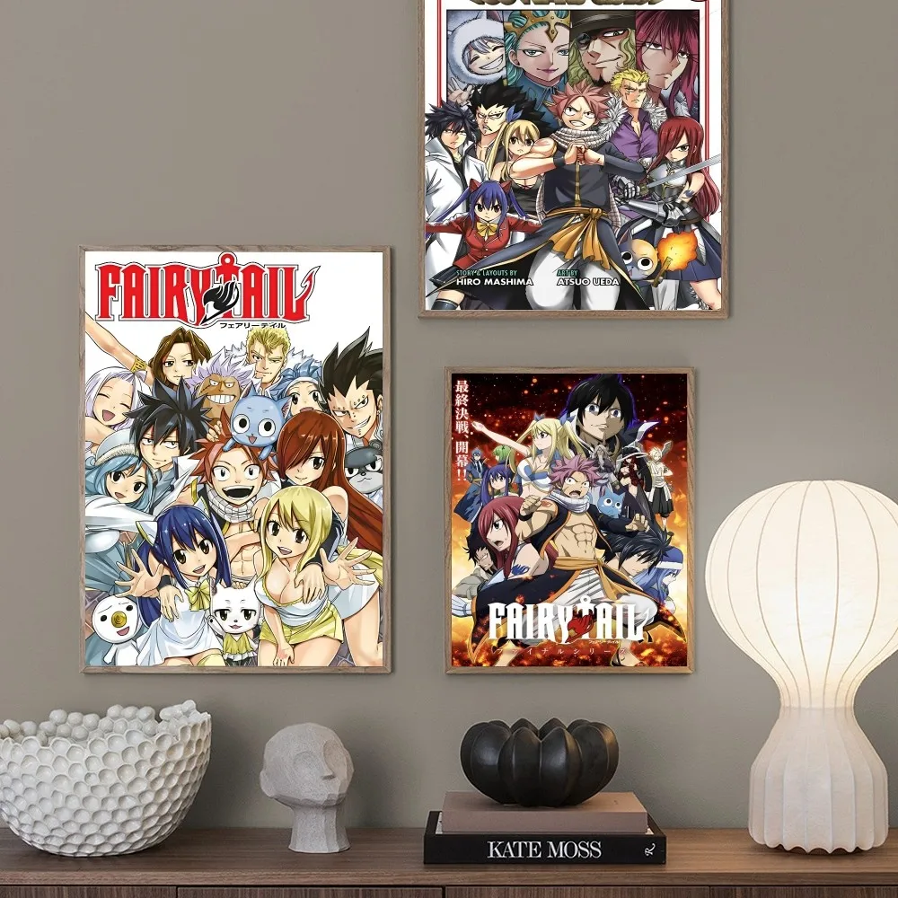1PC Anime Fairy Tail Poster Paper Print Home Living Room Bedroom Entrance Bar Restaurant Cafe Art Painting Decoration