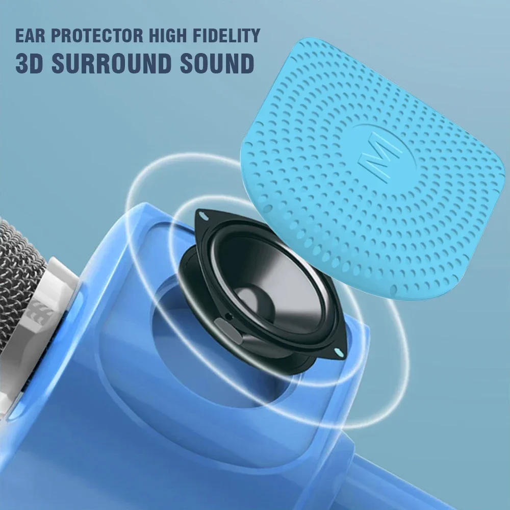 Karaokemicrofoon Draadloze bediening Draagbare thuiszangmachine Luidspreker Handheld muziekspeler Zangrecorder Geschenken