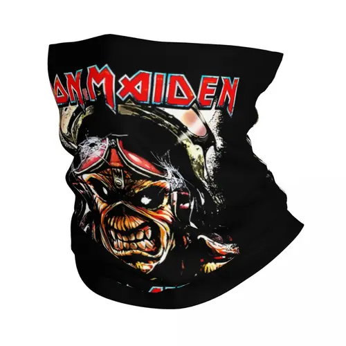 Banda de Heavy Metal personalizada I-Irons m-maidens, polaina de cuello de dibujos animados para hombres y mujeres, protector facial UV, pañuelo de invierno para ciclismo