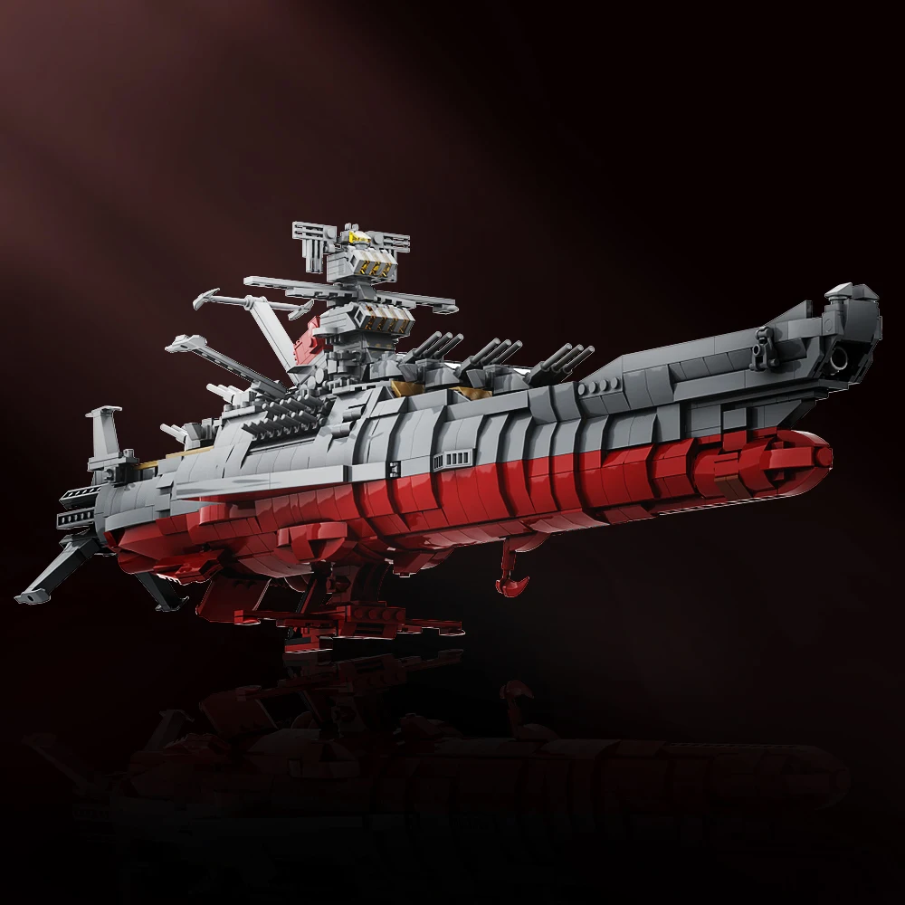 MOC Space Battleship Yamato Building Block Model Military Warships Weapon Building Block Set Toys Collection Gift For Kids Toys