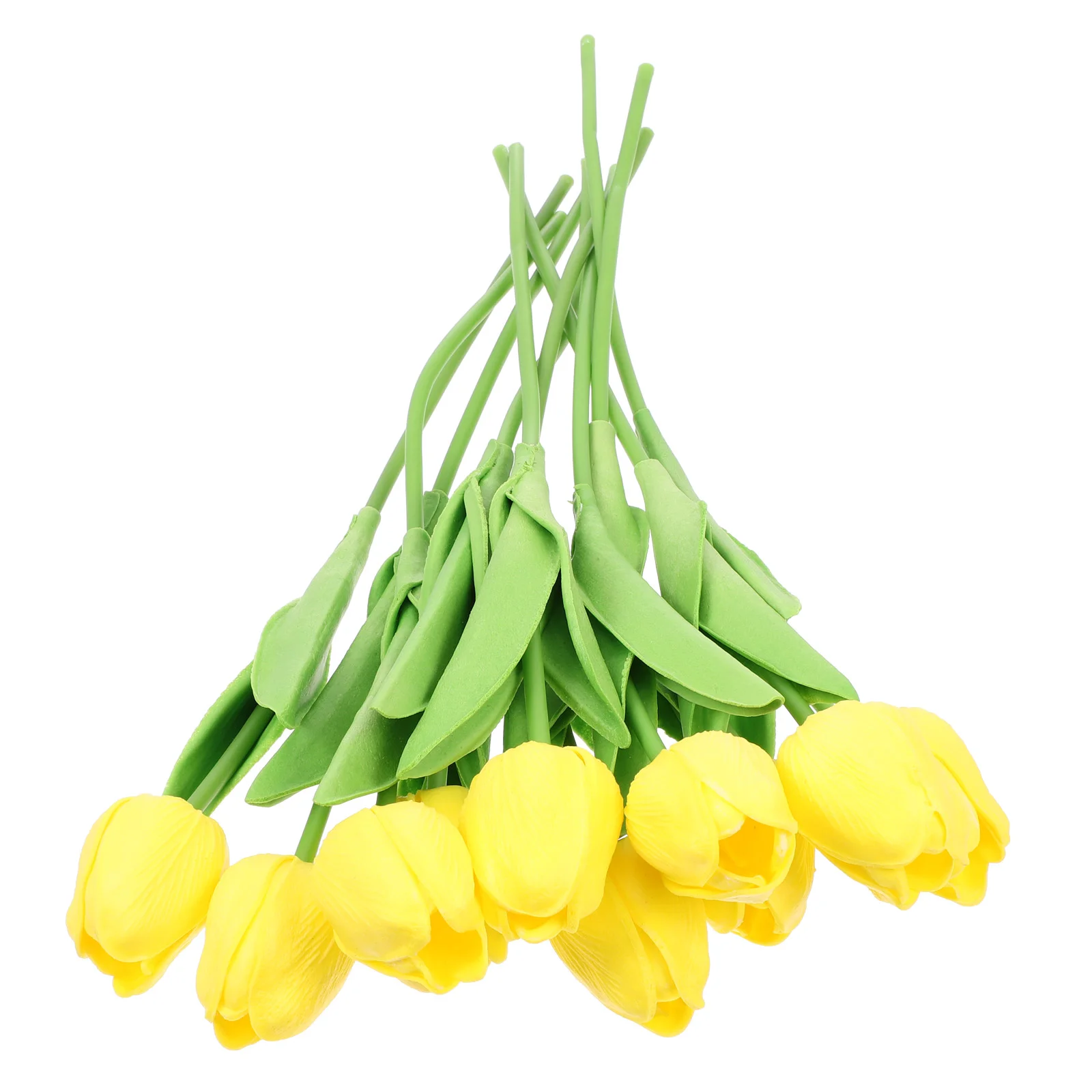 

10 Pcs Tulip Cake Decorations Tulips Flower Artificial Simulation Fake Pu Home DIY Arrangements Wedding Centerpieces