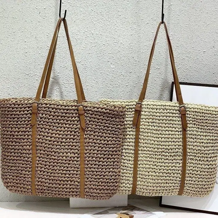 

Large Capaci St Woven oulder Bag Beach Colion Color Handbag Women's Bag Soft Casual Commute Sle Daily Use