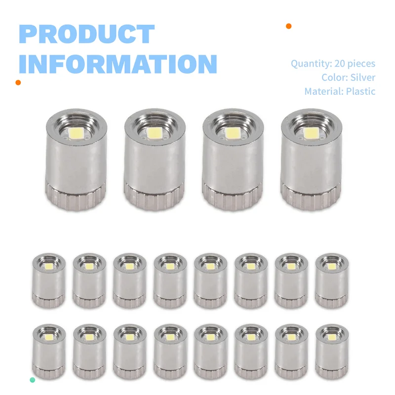 ABRB-20 팩 소형 스포트라이트 배터리 작동 LED 조명, 보석 진열장용 LED 무선 미니 스포트라이트