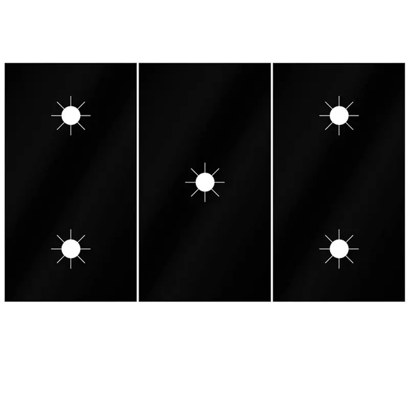 ABRU-3Pcs Stove Guard For Stoves, 0.2Mm Thick Heat-Resistant Stove Top Covers,Non-Stick, No-Wash Stove Oil-Proof Mat