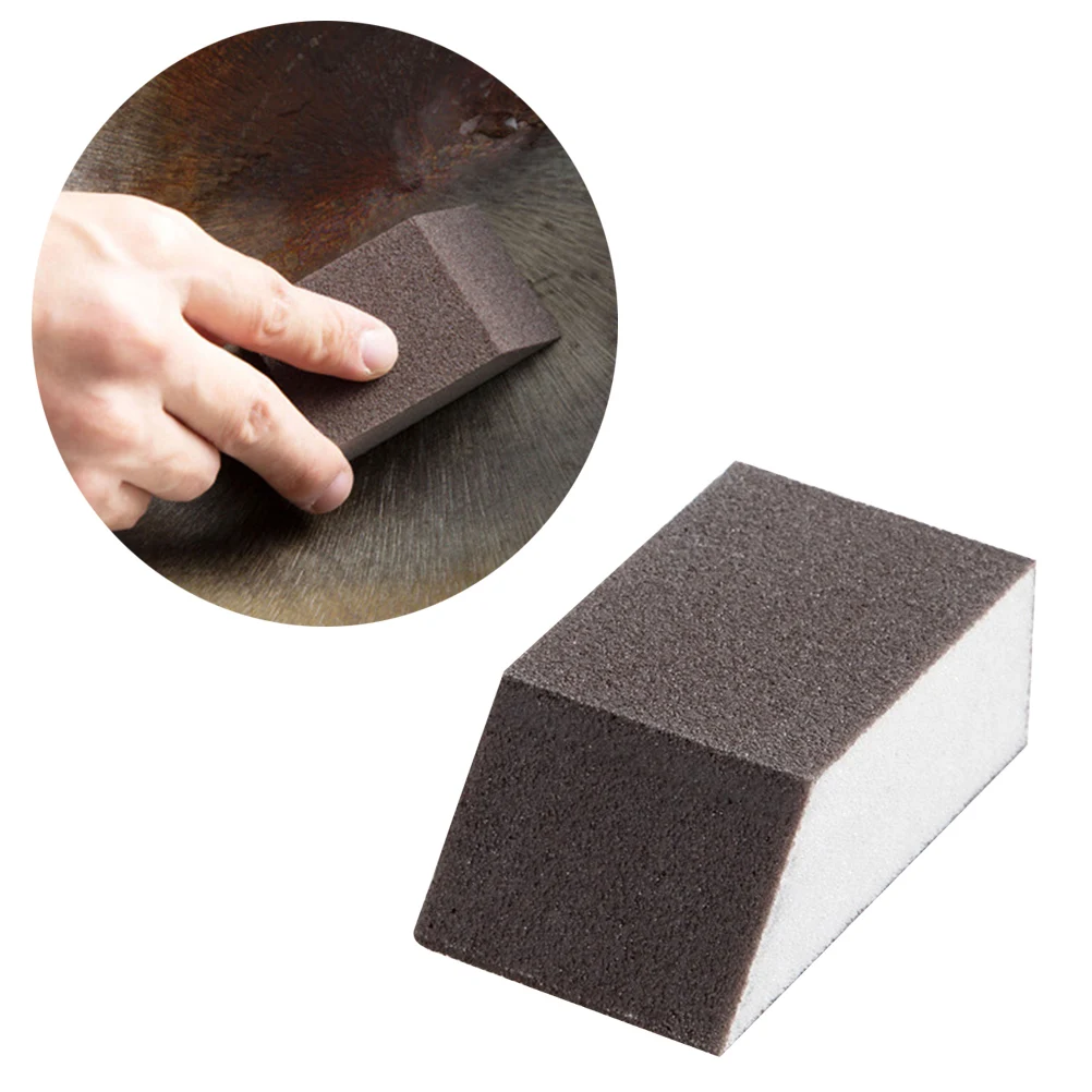 

Emery Sponge Coffee-colored Cleaning Scouring Pad Kichen Mat Dishwashing Multi-purpose