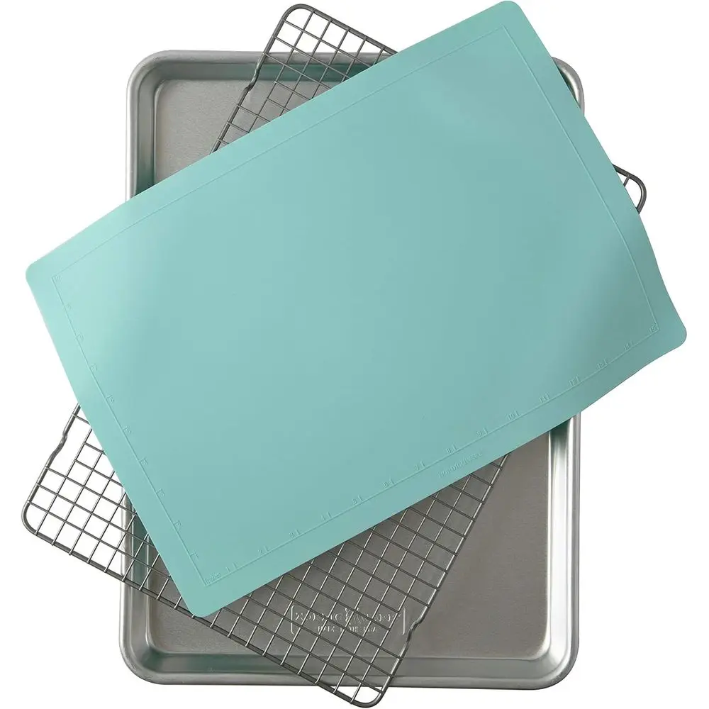 

3-Piece Cookie Set, 1 Pack, Aqua Background Mat