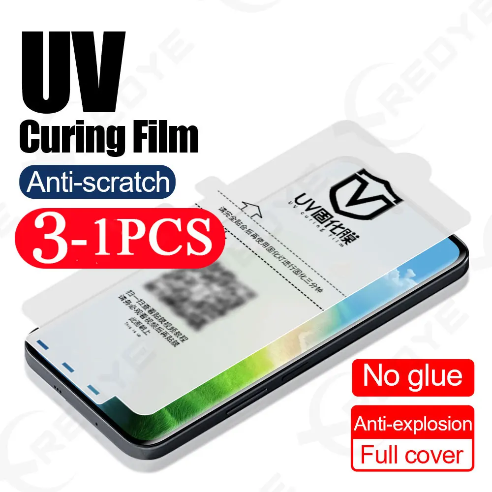 3/2/1 Pcs Screen Protector Soft Full Cover for vivo X200 Y300 UV light curing film X100 X90 Protective film X80 S19 S18 S17 Pro