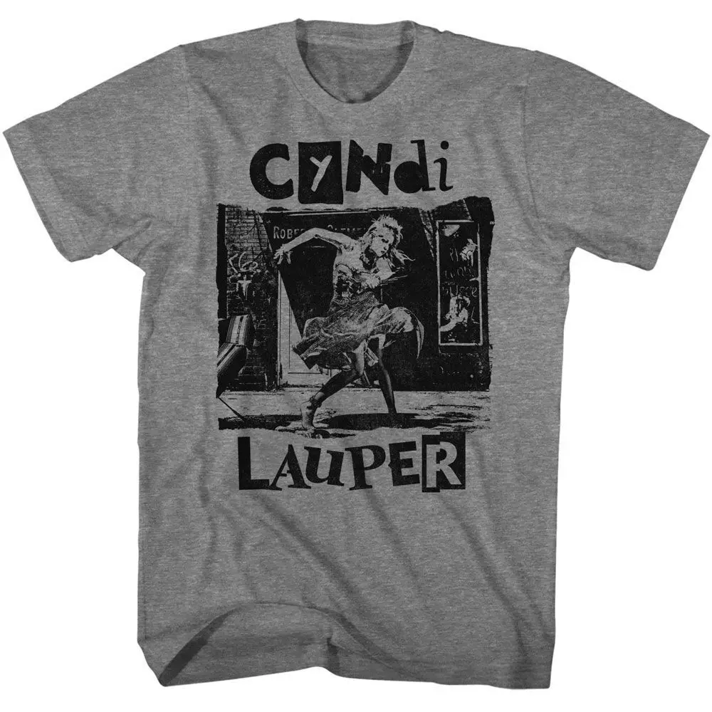 Cyndi Lauper Torn Note Dance Music T Shirt