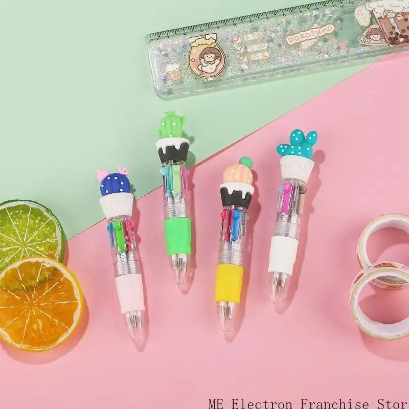 T5EA убираю 4 Color-in-1 разноцветная ручка для написания журналирования цветовой кодировки