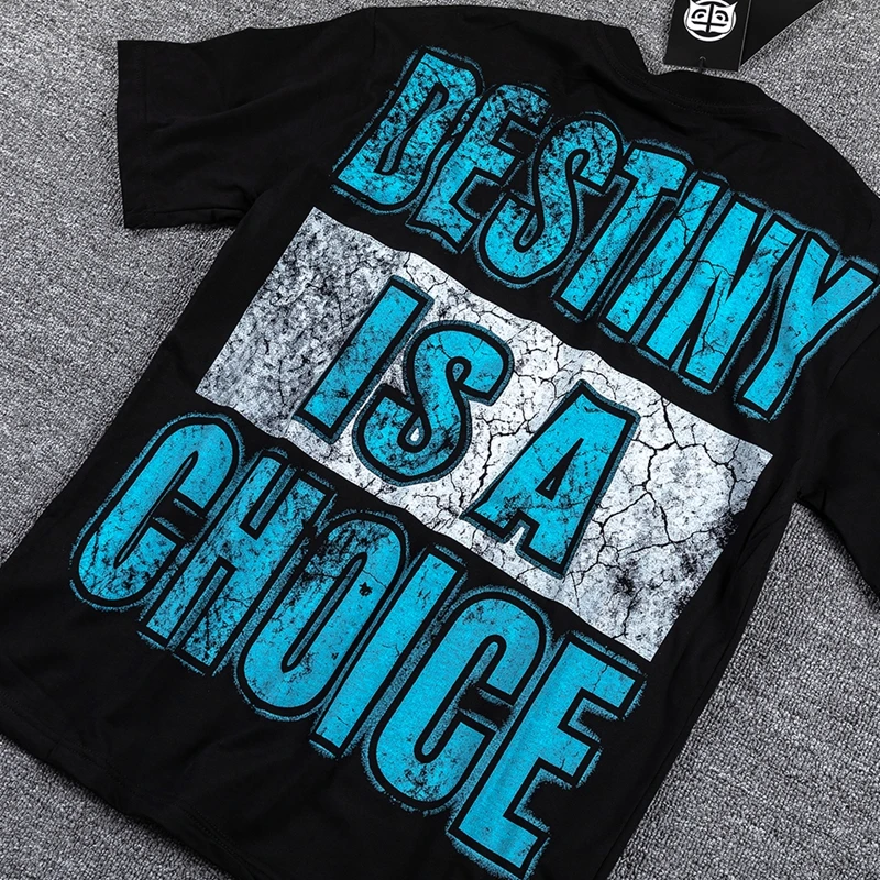 Retro Nachthimmel-Landschafts-Grafik T-Shirt Damen Strassbesetztes Weites Schwarzes T-Shirt Y2K Punk Hip-Hop Streetwear T-Shirts Tops Herren – Detail 8