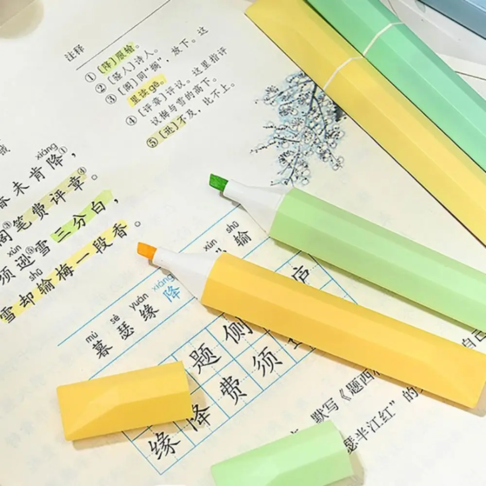 4PCS/Set High Quality Color Highlighter Graffiti Eye Protection Color Marker Pen Stationery Hand Account Pen Students