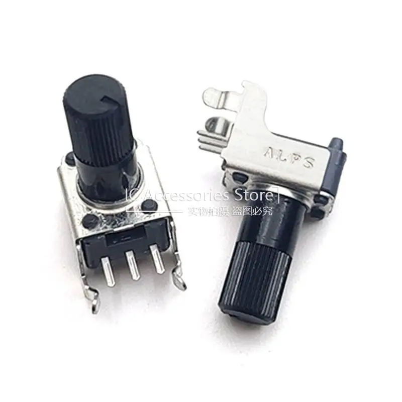 2PCS RK09K1110A0J Potentiometer AC103B Resistance B10K Horizontal 3Pin Shaft Length 13MM