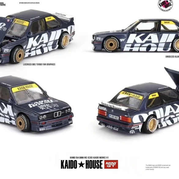 

Литой под давлением KH + MINIGT масштаб 1:64 BMW M3 E30 модель автомобиля из сплава Коллекционная игрушка в подарок сувенир дисплей орнамент