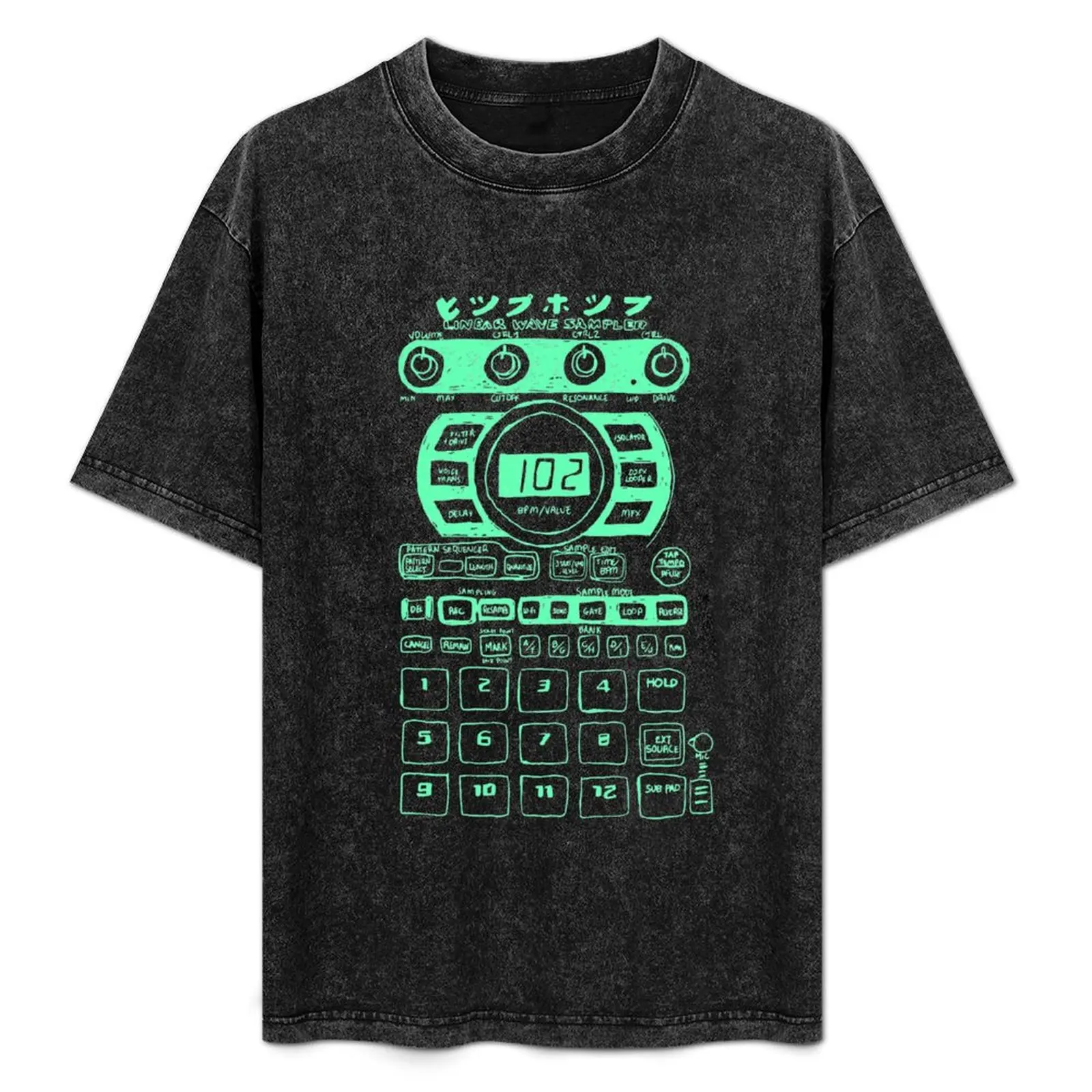 Sampler Roland Sp404 Sx - Camiseta Fluo, camiseta informal de manga corta para todos los días