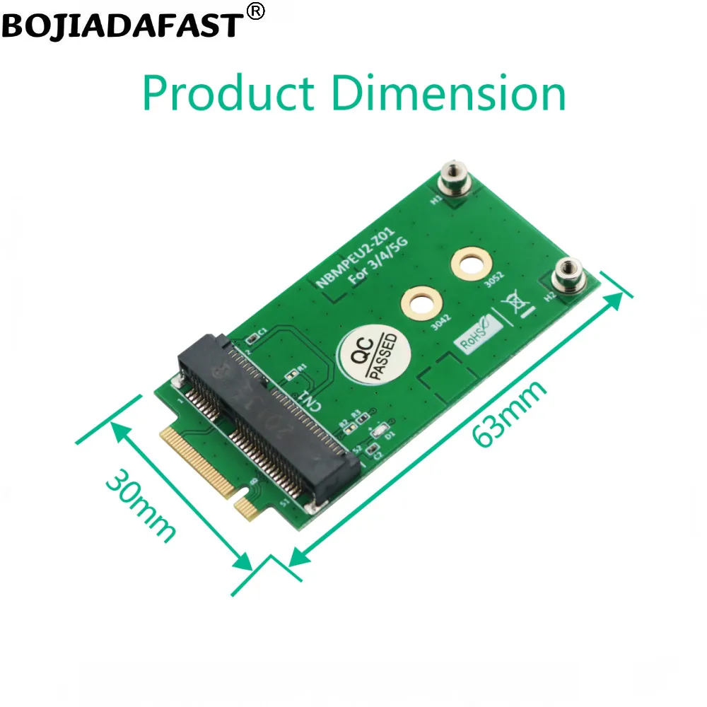 NGFF M.2 B Key อินเทอร์เฟซ Mini PCI-E MPCIE อะแดปเตอร์ไร้สายการ์ดไม่มีซิมสล็อตสําหรับ 5G 4G 3G LTE GSM โมดูล