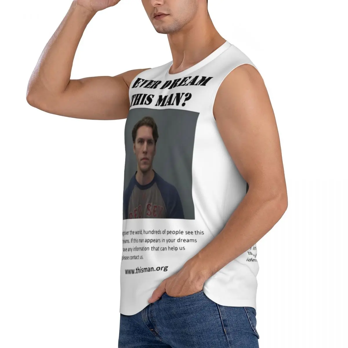Ever Dream This Jerma Men Sleeveless Tank Tops Quick Dry Breathable Gym Fitness Running Summer Casual Sport Vest
