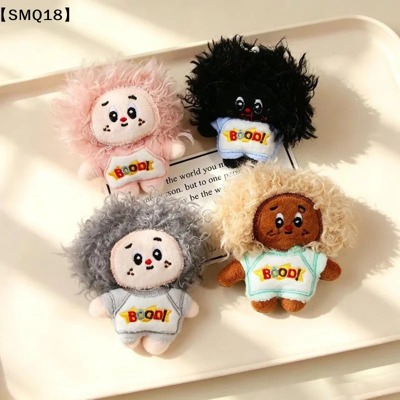 Cute Fluffy Plush Doll Keychain Kawaii Cartoon Stuffed Toy Bag Charm Soft Backpack Pendant Keyring Gift for Girl Women Kids【SMQ】