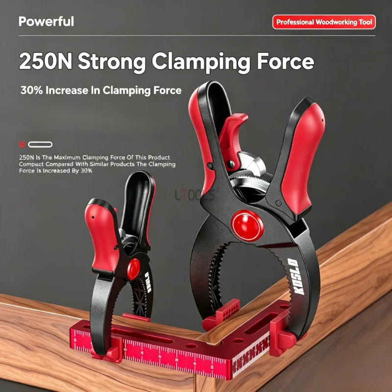 Multifunctional Woodworking Powerful Quick Clamp Ratchet Self‑Locking A Type Clamp Anti‑Slip Wear‑Resistant Model Fixture Fixer