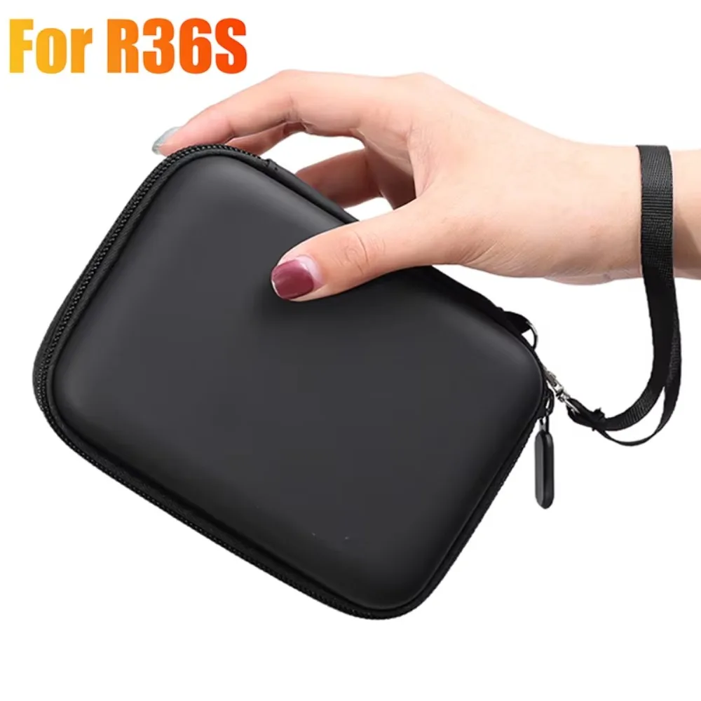 4 IN 1 Case+Glass for R36S Game Console Travel Carrying Storage Bag With Lanyar Tempered Glass Screen Protector Films for R36S