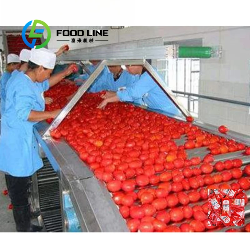 Automatic Tomato Paste Making Production Line Integrated Processing Equipment For Fresh Tomato To Finished Paste Process
